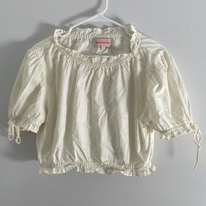 Lisa Says Gah Cream Romi Top